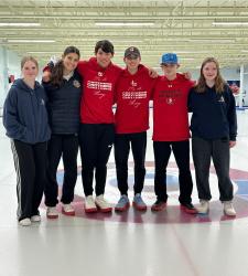 curling team on ice