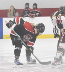 faceoff in a hockey game